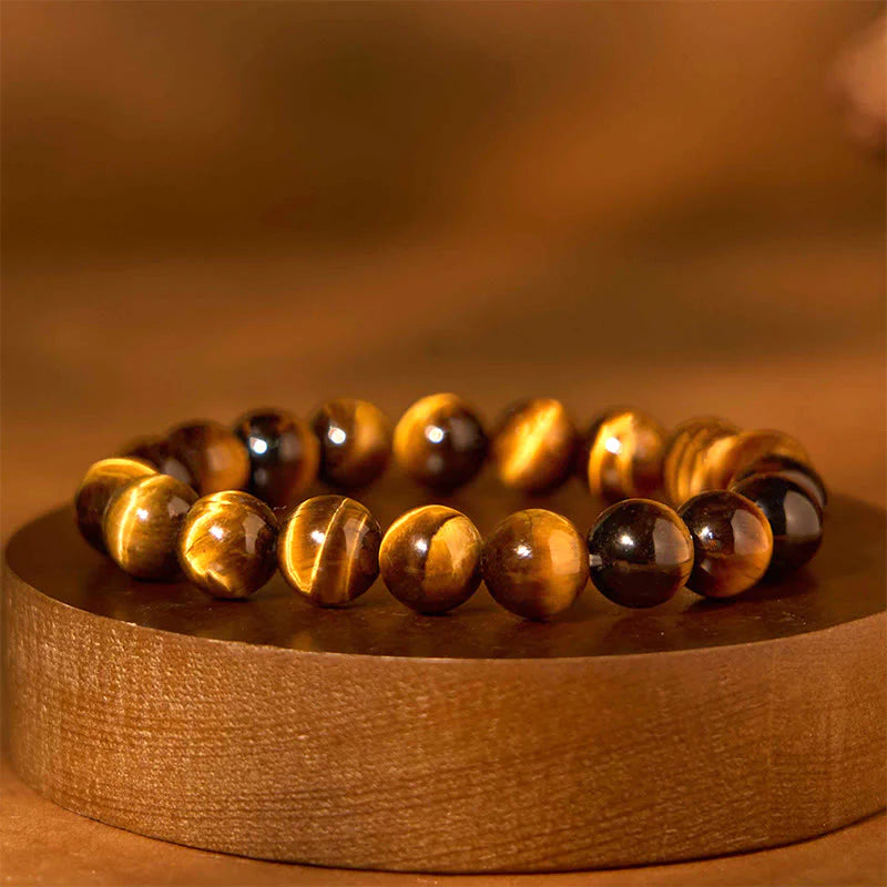 Pulsera Piedras Ojo De Tigre 6mm