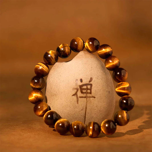 Pulsera Piedras Ojo De Tigre 6mm