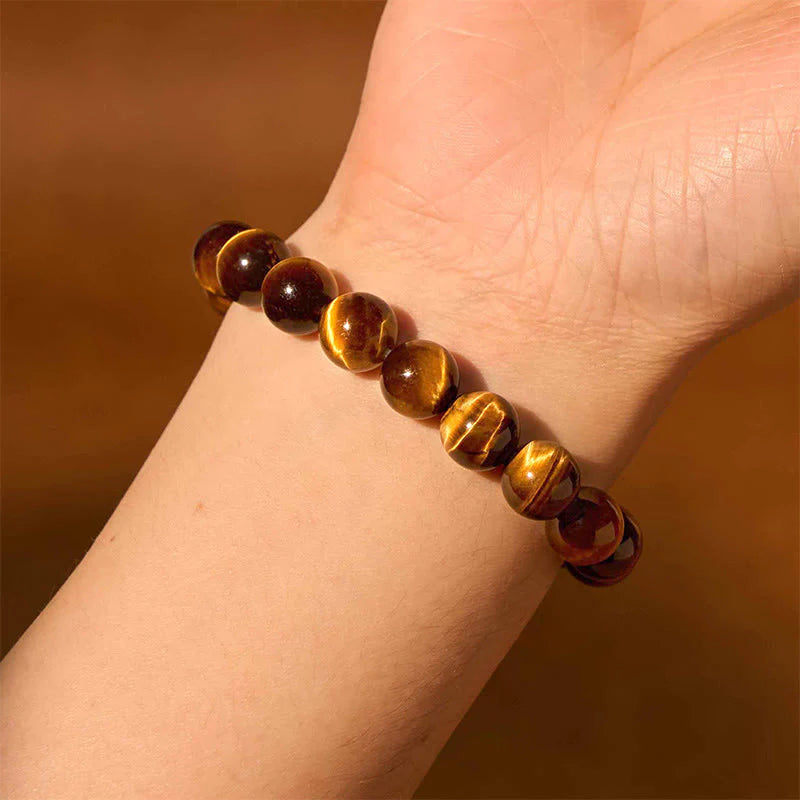Pulsera Piedras Ojo De Tigre 6mm